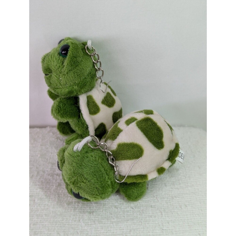 Plush Green Turtle Earrings